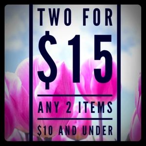 2 ($10 or below) items for $15